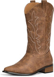 VUN Cowboy Boots for Women Cowgirl Boots Comfortable Pointed Toe