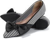 VUN Pointed Toe Ballet Flats for Women Slip On Comfortable Flats