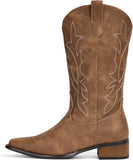 VUN Cowboy Boots for Women Cowgirl Boots Comfortable Pointed Toe