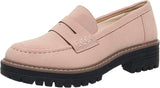 VUN Womens Loafers Shoes Platform Chunky Penny Loafer Lug Sole Comfortable Slip On Work Office Business Casual Dress Shoes