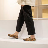 VUN Knit Flats for Women Square Toe Flats Casual Ballet Flats with Ankle Strap,Mary Jane Shoes Women Comfortable for Dressy Office