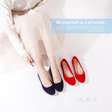 VUN Round Toe Women Flat Shoes Slip on
