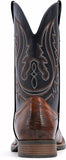 VUN Cowboy Boots Men Square Toe Western Boots Pull On Durable