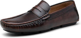 VUN Men's Loafers Casual Slip On Shoes Soft Penny Loafers