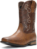 VUN Cowboy Boots For Men Western Boot Classic American Flag Embroidered