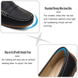 VUN Women's Comfortable & Lightweight Leather Penny Loafers Slip-Ons Cute Business Casual Dress Shoes Work Office Flats