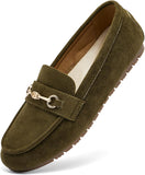 VUN Women's Wide Loafers Shoes Cute Dressy Shoes