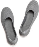 VUN Women’s Ballet Flat Shoes Knit Dress Shoes Round Toe