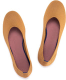 VUN Women’s Ballet Flat Shoes Knit Dress Shoes Round Toe