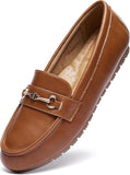 VUN Women's Wide Loafers Shoes Cute Dressy Shoes