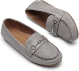 VUN Women's Wide Loafers Shoes Cute Dressy Shoes