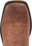 VUN Cowboy Boots For Women Square Toe Western Boots Mid Calf Cowgirl Boots Pull On Fashion Embroidered Cowboy Boots