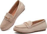 VUN Women's Wide Loafers Shoes Cute