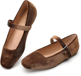 VUN Mary Jane Shoes Women Woven Flats for Women