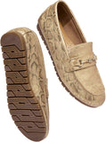 VUN Women's Wide Loafers Shoes Cute