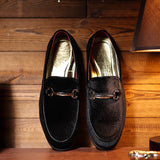 VUN Mens Dress Shoes Loafers Business Classic Suede