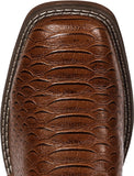 VUN Cowboy Boots for Men Faux Snake Skin Embroidered Western Boots Slip Resistant