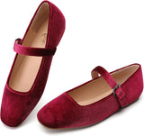 VUN Mary Jane Shoes Women Woven Flats for Women