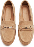 VUN Women's Wide Loafers Shoes Cute Dressy Shoes
