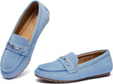VUN Women's Wide Loafers Shoes Cute Dressy Shoes
