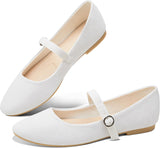VUN Mary Jane Flat Shoes Round Toe Ballet Flats for Women