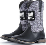 VUN Cowboy Boots For Men Square Toe Western Boot Durable Classic Fashionable Embroidered