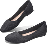 VUN Round Toe Women Flat Shoes Slip on