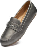 VUN Women's Wide Loafers Shoes Cute