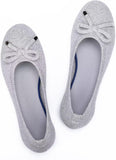 VUN Women’s Ballet Flat Shoes Knit Dress Shoes Round Toe