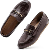 VUN Women's Wide Loafers Shoes Cute Dressy Shoes