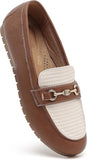 VUN Women's Wide Loafers Shoes Cute