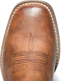 VUN Cowboy Boots For Men Square Toe Western Boots Durable Classic Embroidered