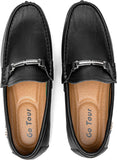 VUN Men’s Casual Leather Fashion Slip on Loafers
