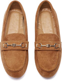 VUN Women's Wide Loafers Shoes Cute