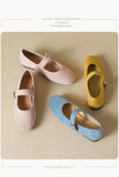 VUN Women's Loafers Casual Large Size Round Toe Mary Jane