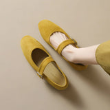 VUN Women's Loafers Casual Large Size Round Toe Mary Jane