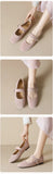 VUN Women's Loafers Casual Large Size Round Toe Mary Jane