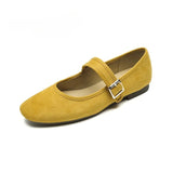 VUN Women's Loafers Casual Large Size Round Toe Mary Jane